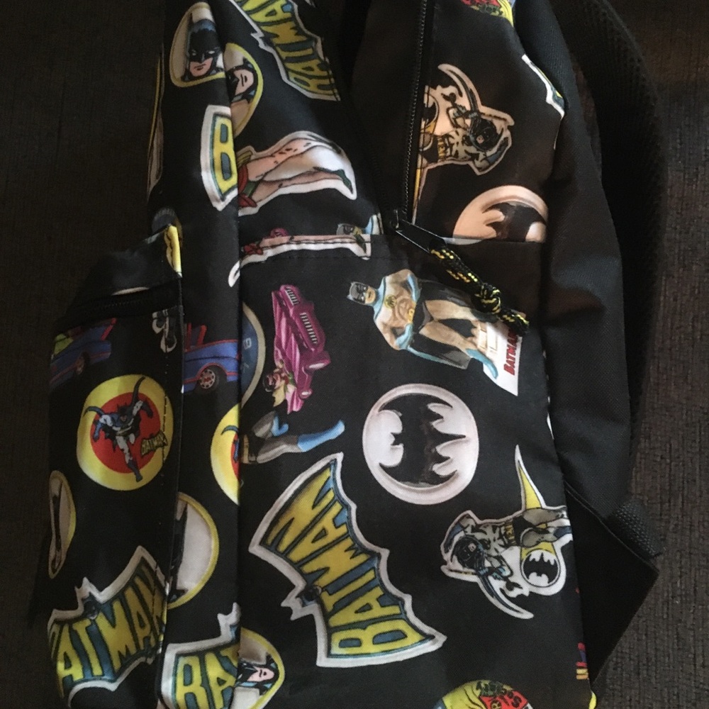 Batman and Robin youth backpack. Like new. - Picture 3 of 4